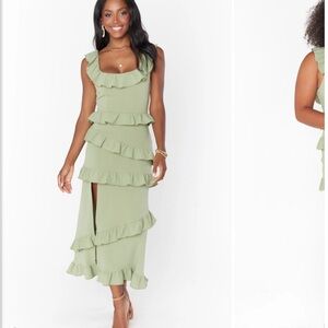 Greta Dress Moss Green Show Me Your MuMu